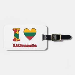 I Liebe Litauen Gepäckanhänger
