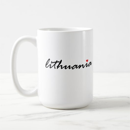 I Liebe Litauen Kaffeetasse (Links)