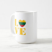 I Liebe Litauen Kaffeetasse (Vorderseite Links)