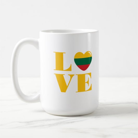 I Liebe Litauen Kaffeetasse (Links)