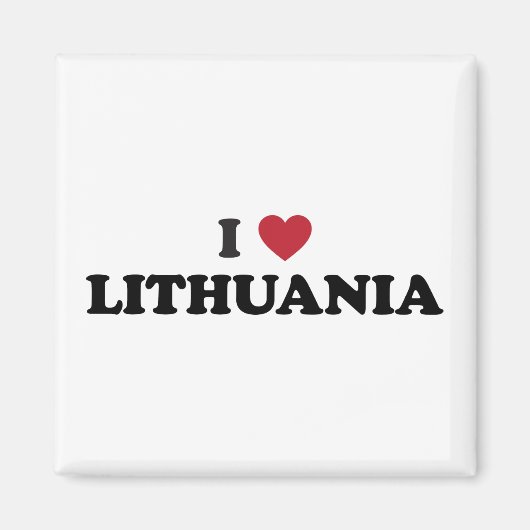 I Liebe Litauen Magnet (Vorne)