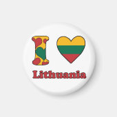 I Liebe Litauen Magnet (Vorne)