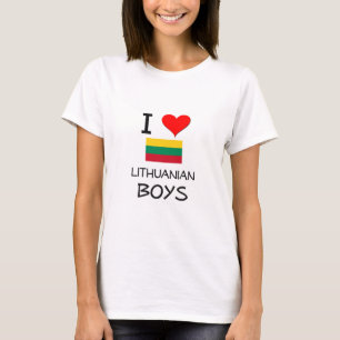 I Liebe-Litauer-Jungen T-Shirt