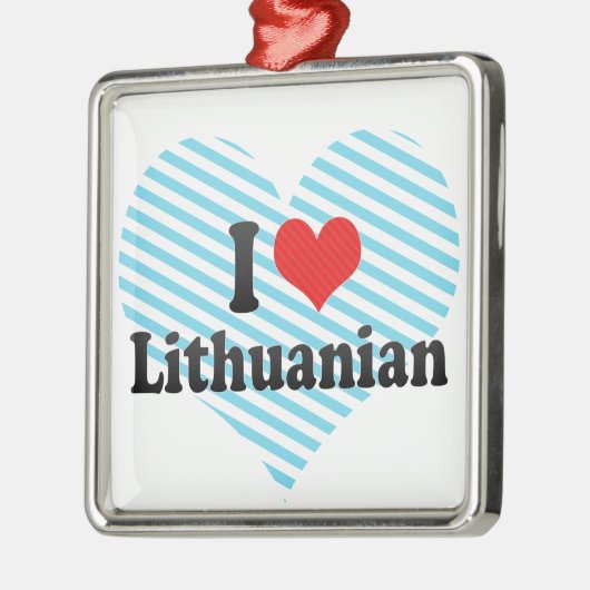 I Liebe-Litauer Silbernes Ornament (Links)