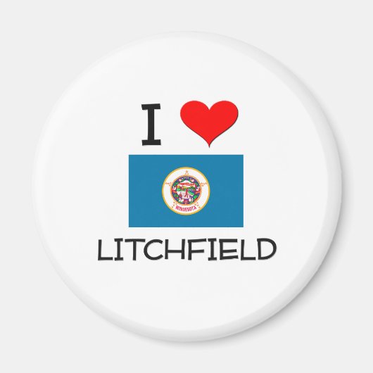 I Liebe Litchfield Minnesota Magnet (Vorne)