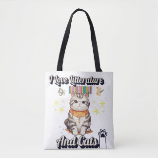I Liebe Literature and Cats" Togdesign Tasche
