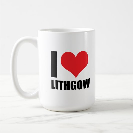 I Liebe Lithgow Kaffeetasse (Links)
