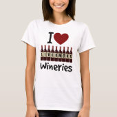 I Liebe Livermore Wineries Herz und Weinflaschen T-Shirt (Vorderseite)