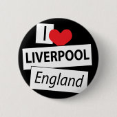 I Liebe Liverpool England Button (Vorderseite)