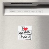 I Liebe Liverpool England Magnet (In Situ (Geschirrspüler))