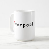I Liebe Liverpool Kaffeetasse (Vorderseite Links)