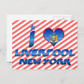 I Liebe Liverpool, New York Postkarte (Vorne/Hinten)