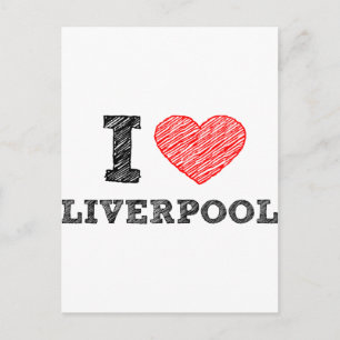 I Liebe Liverpool Postkarte