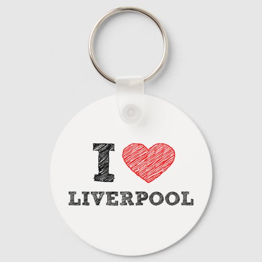 I Liebe Liverpool Schlüsselanhänger (Vorderseite)