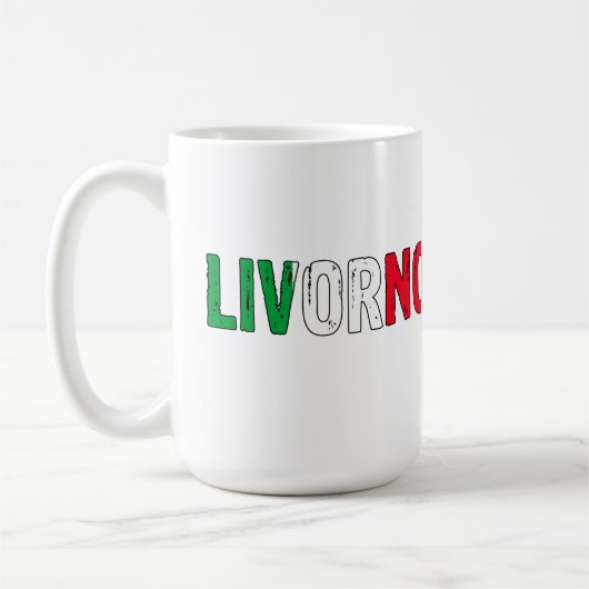 I Liebe Livorno Italien Kaffeetasse (Links)