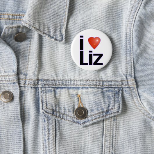 I Liebe Liz Button (Beispiel)