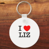 I Liebe Liz Schlüsselanhänger (Vorderseite)