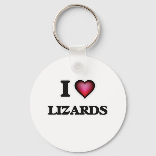 I Liebe Lizards Schlüsselanhänger (Vorderseite)