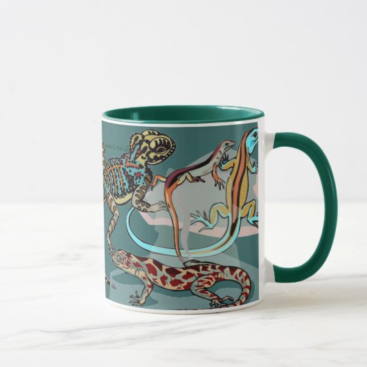 I Liebe LIZARDS trinken Tasse (Rechts)