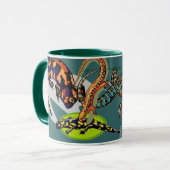 I Liebe LIZARDS trinken Tasse (Vorderseite Links)