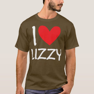 I Liebe Lizzy Name Personalisiert Girl BESTE FREUN T-Shirt