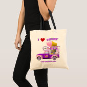 I Liebe LKW (Eiskremskraftwagen) Tote Tasche (Vorderseite (Produkt))