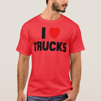 I Liebe LKW Funny Gag Geschenk Herz Retro LKW Dri T-Shirt