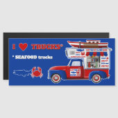 I Liebe LKW (SEAFOOD Trucks) Magnet (Vorne/Hinten)