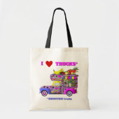 I Liebe LKW (Smoothie Trucks) Tote Tasche (Vorne)
