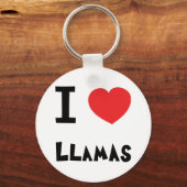 I Liebe Llamas Schlüsselanhänger (Vorderseite)