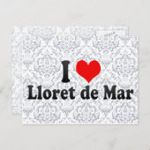 I Liebe Lloret de Mar, Spanien Postkarte (Vorne/Hinten)