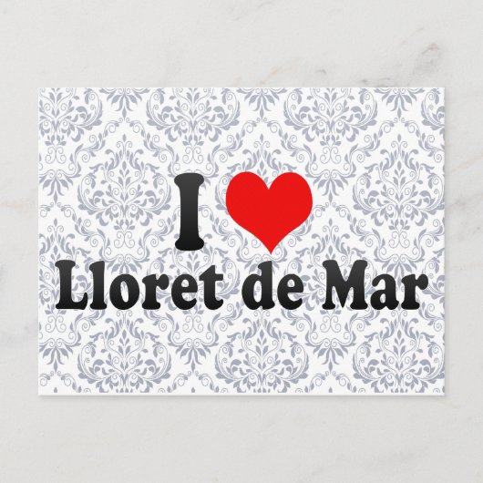 I Liebe Lloret de Mar, Spanien Postkarte (Vorderseite)
