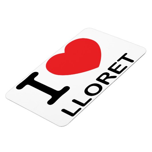I Liebe Lloret - Flexible Magnet (Linke Seite)