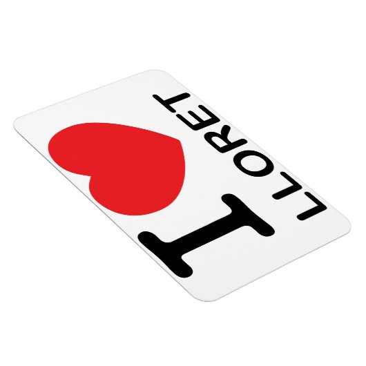 I Liebe Lloret - Flexible Magnet (Rechte Seite)