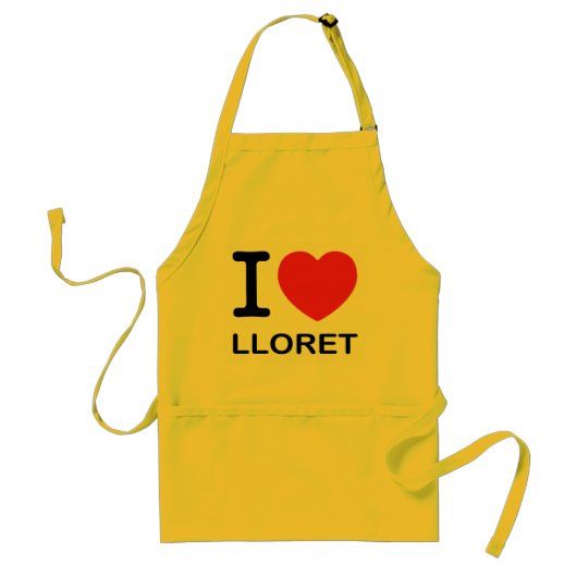 I Liebe Lloret - gelbe Schürze (Vorne)