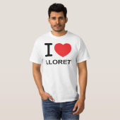 I Liebe Lloret - grundlegender T - Shirt (Vorne ganz)