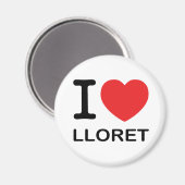 I Liebe Lloret - Magnet (Vorderseite/Rückseite)