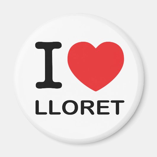 I Liebe Lloret - Magnet (Vorne)