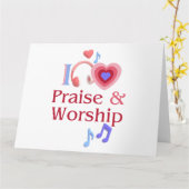 I Liebe Lob und Worship Grußkarten Karte (Gelbe Blume)