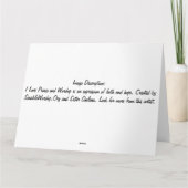 I Liebe Lob und Worship Grußkarten Karte (Rückseite)