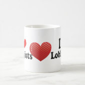 I Liebe-Lobbyisten Kaffeetasse (Mittel)