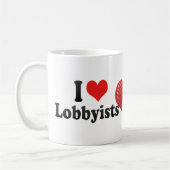 I Liebe-Lobbyisten Kaffeetasse (Links)
