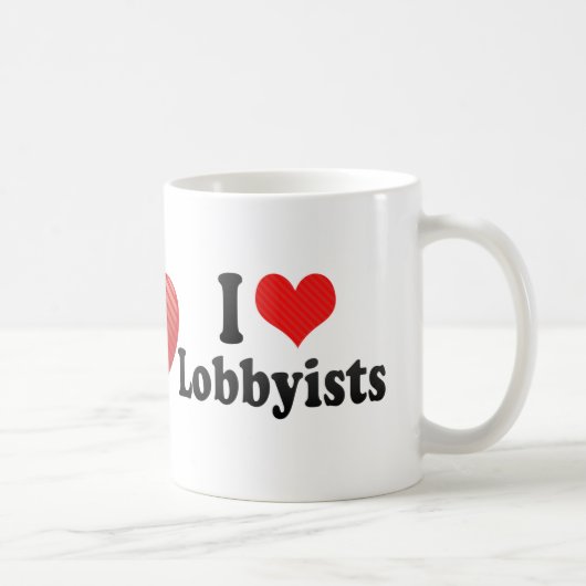 I Liebe-Lobbyisten Kaffeetasse (Rechts)
