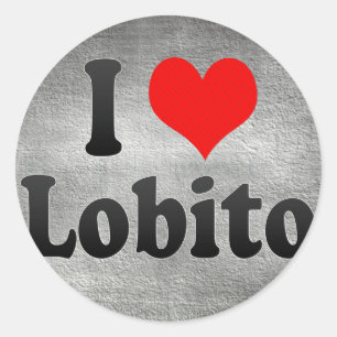 I Liebe Lobito, Angola Runder Aufkleber