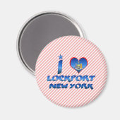 I Liebe Lockport, New York Magnet (Vorderseite/Rückseite)