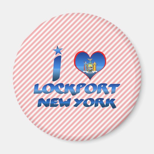 I Liebe Lockport, New York Magnet (Vorne)