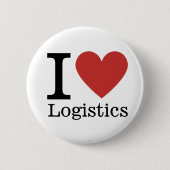 I ❤️ Liebe Logistics - Logistics Dept - Button But (Vorderseite)