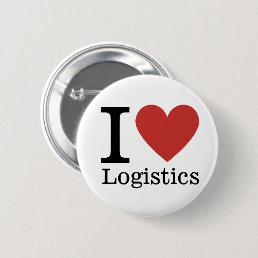 I ❤️ Liebe Logistics - Logistics Dept - Button But (Vorne & Hinten)
