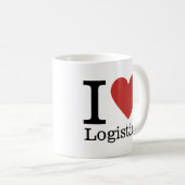 I ❤️ Liebe Logistik - Logistik Abt. TASSE (VorderseiteRechts)