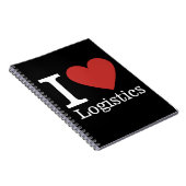I ❤️ Liebe Logistik - Logistik-Abteilung NOTEBOOK Notizblock (Rechte Seite)